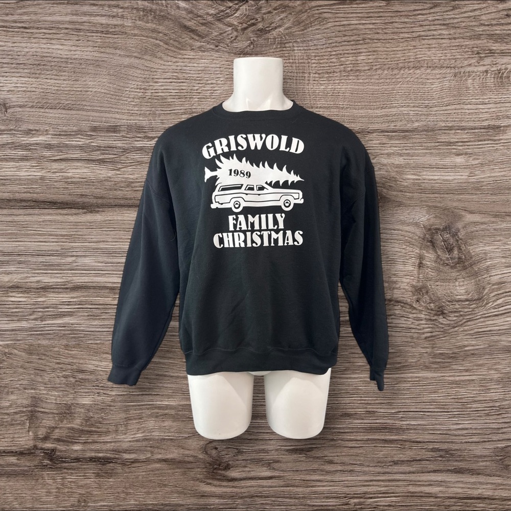 National Lampoons Christmas Vacation Griswold Family Sweatshirt XL Black (330)